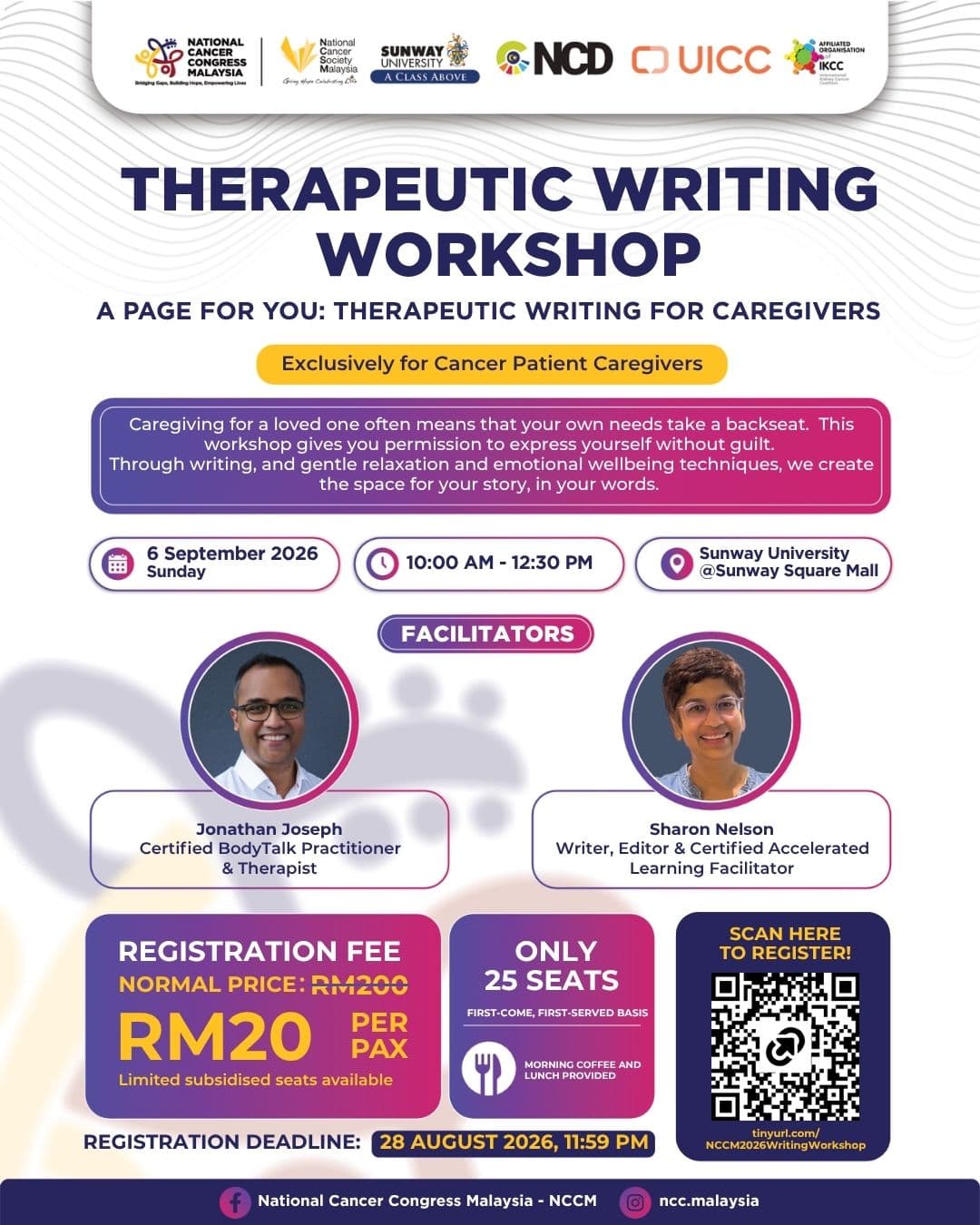 Therapeutic Writing Workshop poster